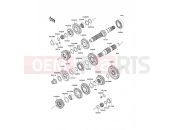 Transmission - Kawasaki VERSYS (KLE650B7F) 2007