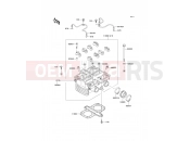 Cylinder Head - Kawasaki GPZ500S (EX500-E2) 1995