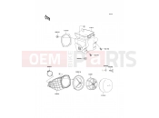 Air Cleaner - Kawasaki KX500 (KX500-E13) 2001