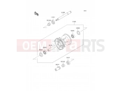 Front Hub - Kawasaki KX500 (KX500-E13) 2001