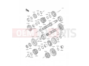 Transmission - Kawasaki KLE500 (KLE500-A10) 2000