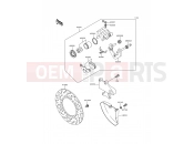 Rear Brake - Kawasaki KLE500 (KLE500-A10) 2000