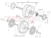 DUCATI 2004 Monster 1000 S FRONT AND REAR WHEELS