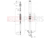 MV Agusta 1999 F4 750 ORO Front Fork Right