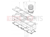 Cylinder & Piston Assembly - MV Agusta 2002 F4 750 SENNA