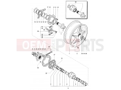 Rear Wheel Assembly - MV Agusta 2004-2006 F4 1000S 1+1