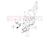 Footrest Assembly Left - MV Agusta 2004-2006 F4 1000S 1+1