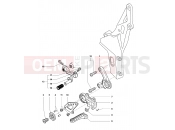MV AGUSTA 2006 F4 Veltro Strada Footrest Assembly Left