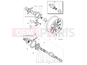Rear Wheel Assembly - MV Agusta 2006-2007 F4 1000R 1+1