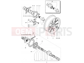 MV Agusta 2007-2008 F4 312R 1000 Rear Wheel Assembly