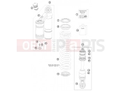 KTM 65 SX (6001L6) [EU] 2012 SHOCK ABSORBER DISASSEMBLED