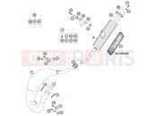 EXHAUST SYSTEM - KTM 105 SX (6101D5) [EU] 2004