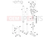 FRONT FORK, TRIPLE CLAMP - KTM 85 SX (6001D8) [EU] 2004