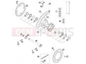 REAR WHEEL - KTM 85 SX (6001D8) [EU] 2004