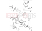 KTM 525 EXC RACING SIX-DAYS (8503F2) [EU] 2006 CRANKSHAFT, PISTON