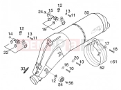 KTM 640 LC4-E SILBER/18,5Lt (972607) [EU] 2000 MAIN SILENCER