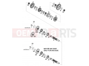 KTM 640 LC4-E SILBER/18,5Lt (972607) [EU] 2000 TRANSMISSION II - COUNTERSHAFT