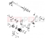 KTM 640 LC4-E SILBER/18,5Lt (972607) [EU] 2000 SHIFTING MECHANISM