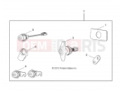 Polaris 2011 LEV GEM - e2/e4/e6/eS/eL/eLXD BODY | BODY, LOCK SET W/HANDLE, MATCHED - e2/e4/e6 (49GEMBODY11LOCK)