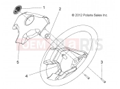 Polaris 2011 LEV GEM - e2/e4/e6/eS/eL/eLXD STEERING | STEERING, WHEEL - e2/e4/e6/eS/eL/eLXD (49GEMSTEER11WHEELE2)