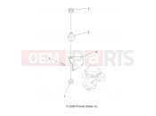 Polaris 2009 ATV TRAIL BOSS 330 (A09CA32AA) ENGINE | ENGINE, CARBURETOR BRACKET - A09CA32AA (49ATVCARBBRKT08TB)