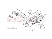 ENGINE | ENGINE, CRANKCASE COVER, LH - A09PB20EB (49ATVCRANKCASECVRLH08PHX) - Polaris PHOENIX 200 QUAD (A09PB20EB) 2009