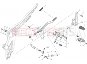DUCATI Diavel FOOTRESTS, LEFT [MOD:DVL]
