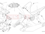 DUCATI 2015 Monster 821 Dark SOSPENSIONE POSTERIORE [MOD:M821DARK]