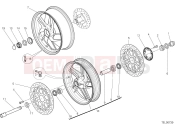 DUCATI Monster 1200 RUOTA ANTERIORE E POSTERIORE [MOD:M 1200]