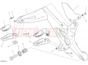 DUCATI 2015 Monster 1200 S FOOTRESTS, RIGHT [MOD:M 1200S]