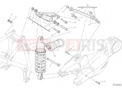 DUCATI 2015 Streetfighter 848 REAR SHOCK ABSORBER [MOD:F848]