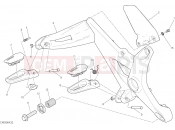 DUCATI 2016 Monster 821 FOOTRESTS, RIGHT [MOD:M 821]