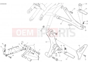 DUCATI 2016 Monster 1200 R FOOTRESTS, LEFT [MOD:M 1200R]