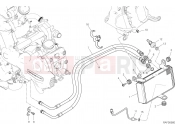 DUCATI 2016 Multistrada 1200 Enduro OIL COOLER [MOD:MS1200E]