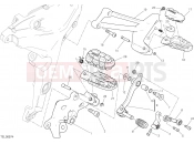 DUCATI 2016 Multistrada 1200 Enduro FOOTRESTS, LEFT [MOD:MS1200E]