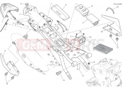 DUCATI 2017 Monster 821 REAR FRAME COMP. [MOD:M 821]