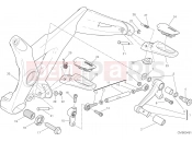 DUCATI 2017 Monster 821 FOOTRESTS, LEFT [MOD:M 821]