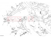 DUCATI 2018 Monster 1200 S FOOTRESTS, RIGHT [MOD:M 1200S]