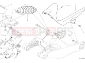 DUCATI 2018 Monster 821 SOSPENSIONE POSTERIORE [MOD:M 821]