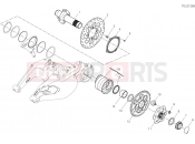 DUCATI Diavel REAR WHEEL SPINDLE [MOD:DVL1260]