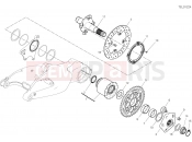 DUCATI 2019 Hypermotard 950 REAR WHEEL SPINDLE [MOD:HYM 950]