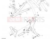 DUCATI 2019 Monster 1200 R FOOTRESTS, RIGHT [MOD:M 1200R]
