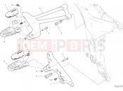 DUCATI Multistrada 950  FOOTRESTS, RIGHT [MOD:MS950]