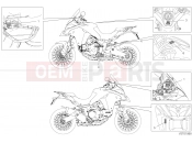 DUCATI 2020 Multistrada 1260 Enduro LABEL, WARNING [MOD:MS1260E;XST:JAP]