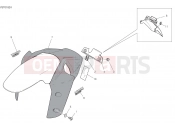 DUCATI 2020 Multistrada 1260 S D Air FRONT MUDGUARD [MOD:MS1260SA]