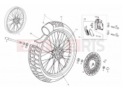 Front wheel - Derbi Terra 125 2011