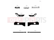 KAWASAKI MULE PRO-MX (KAF700BLF) Decals