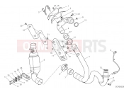 DUCATI 2021 Scrambler 1100 Dark Pro EXHAUSRT PIPE ASSY [MOD:SCR11DRK]