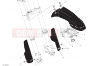 DUCATI 2021 Scrambler Desert Sled Fasthouse FRONT MUDGUARD [MOD:SCR800FH]