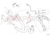 DUCATI 2021 Scrambler Desert Sled Fasthouse EXHAUSRT PIPE ASSY [MOD:SCR800FH]